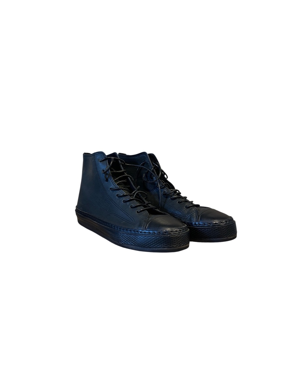 Men's Hender Scheme Black High-Top Leather Sneakers